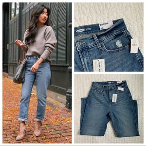 NWT Extra high rise Old Navy boyfriend jeans